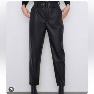 Zara leather pants